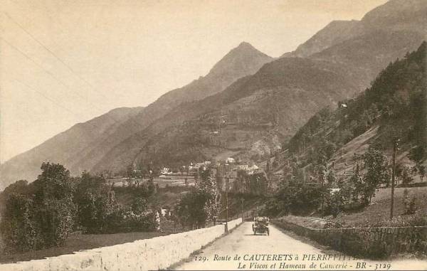 La vue du Pic de Viscos depuis la vallée de Cauterets