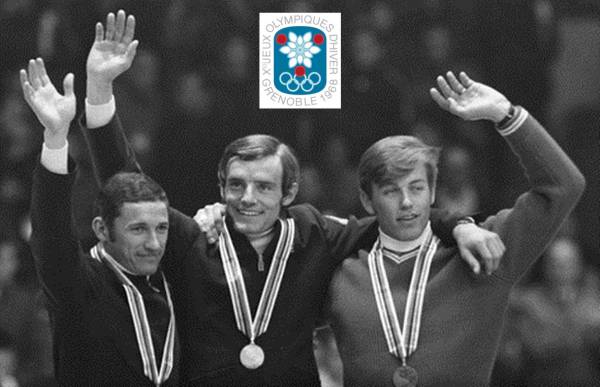 Le podium olympique de la descente...