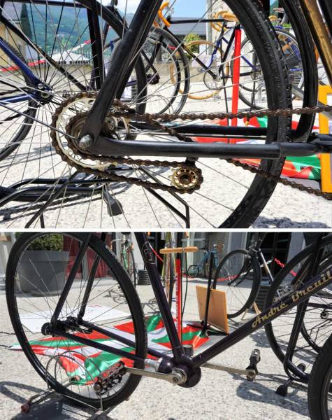 Une Hirondelle (1903-1910) et un vélo à cardan (1898)