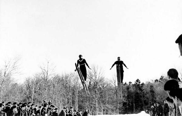 1934 : inauguration du tremplin au Lienz avec Walter Jeandel