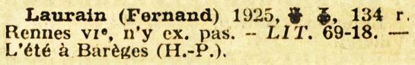 Guide Rosenwald, annuaire des médecins du territoire français