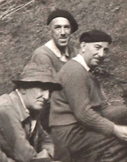 En haut : Monsieur Marty, au milieu Jean Baget (père d’André)...