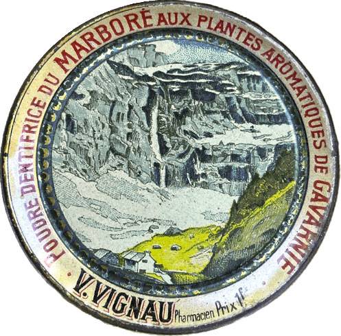 Boite métallique joliment décorée au nom évocateur...