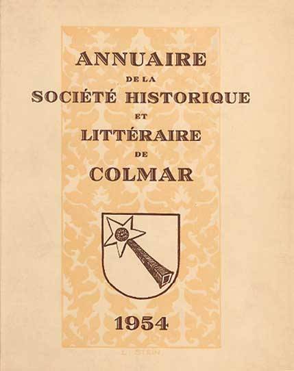 Les annales de Colmar de 1954...