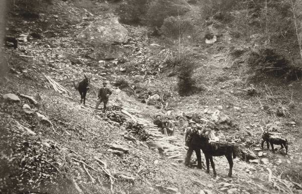 Photo n°1 : La coupe de 1908 dans la vallée du Barrada