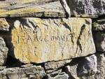 Inscription sur une maison de Sazos