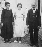 Vers 1920, baigneuses et baigneur de Barzun...