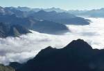Mer de nuages sur la vallée de Barèges